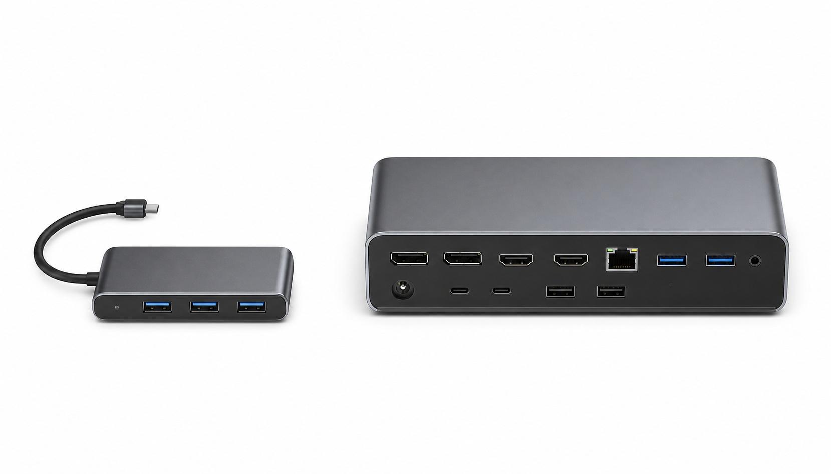ドッキングステーションとUSBハブの比較