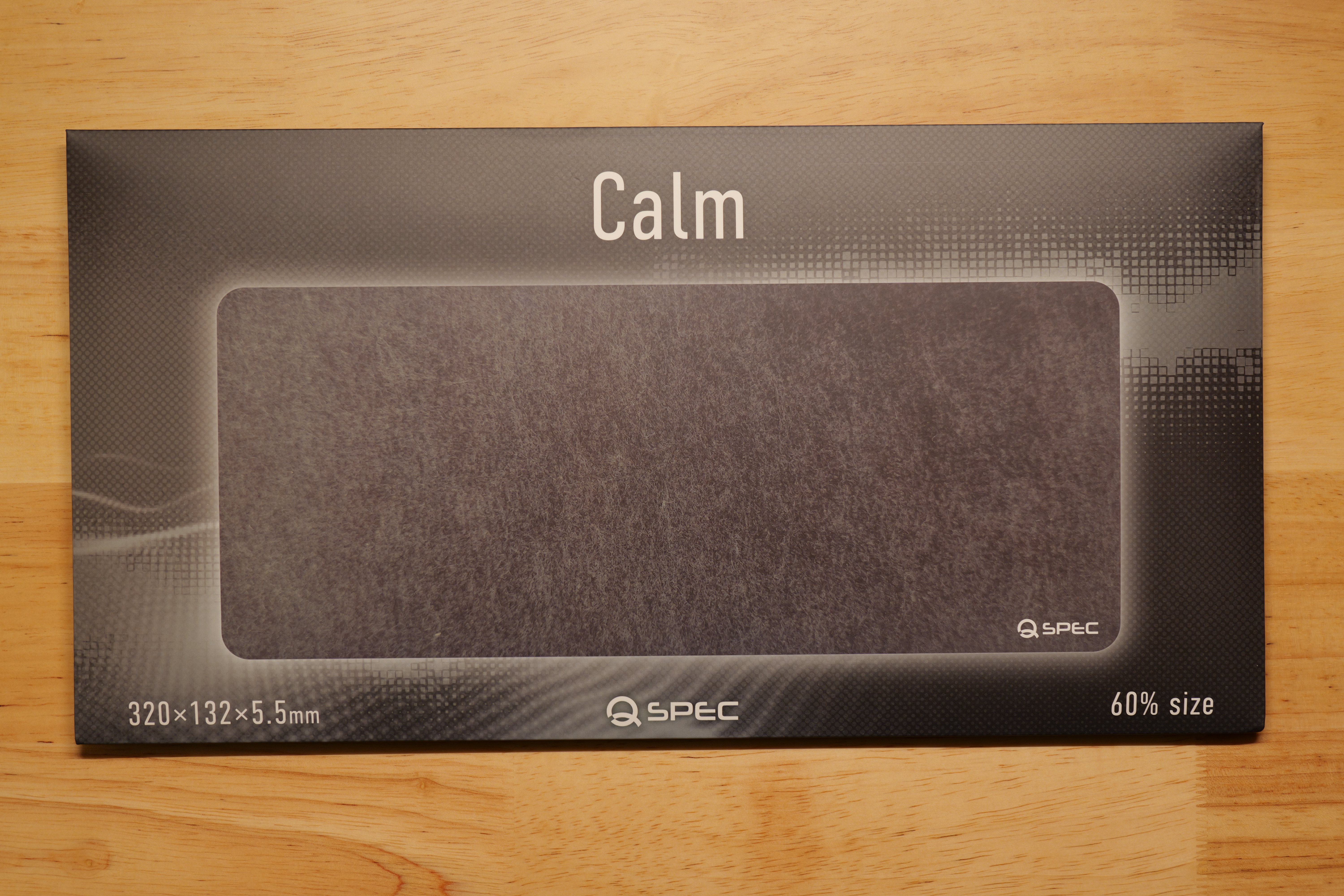 QSPEC Calmのパッケージ正面(実際に届いたもの)